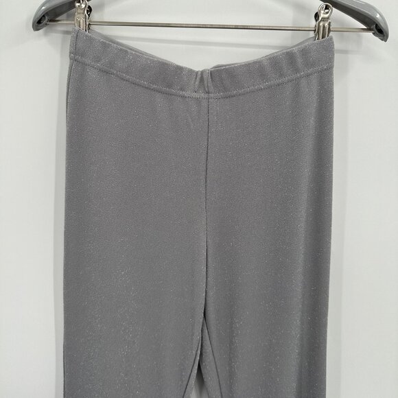 Sleeper Lurex Lounge Suit with Pants in Silver Metallic sz S Small Matching Set - Picture 11 of 16